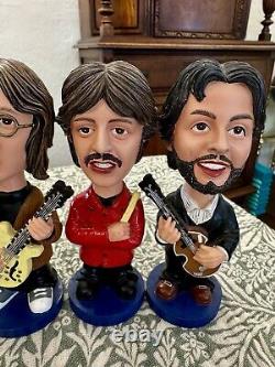 Rare Beatles Bobbleheads Set Paul McCartney John Lennon Ringo George Harrison
