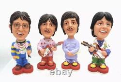 Rare Beatles Bobbleheads Set Paul McCartney John Lennon Ringo George Heart Base