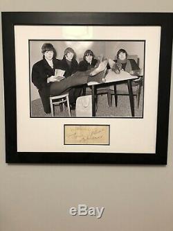 Rare Complete 1964 Beatles Autographs Paul McCartney John Lennon Harrison Starr