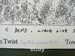 Rare Cynthia Lennon Twist Print John Paul George Ringo Beatles Maharishi