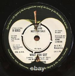 Rare John Lennon Beatles #9 Dream 7 Vinyl Single 1975 UK DEMO R6003
