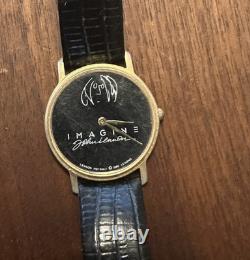 Rare John Lennon (Beatles) Imagine Watch 1980 Worn with Case