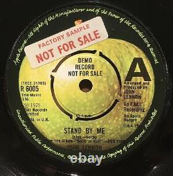 Rare John Lennon Beatles Stand By Me 7 Vinyl Single 1975 UK Apple DEMO