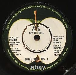 Rare John Lennon Beatles Stand By Me 7 Vinyl Single 1975 UK Apple DEMO