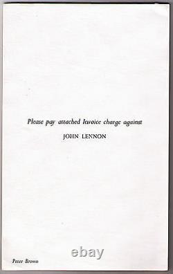 Rare John Lennon Pad 14 Pages From Tittenhurst Park The Beatles Peter Brown