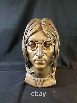 Rare John Lennon Statuary Bust In Gold-read Below Details