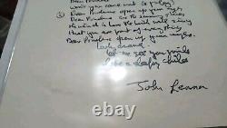 Rare Silk Screen John Lennon's Handwritten Lyrics Dear Prudence Beatles 1000