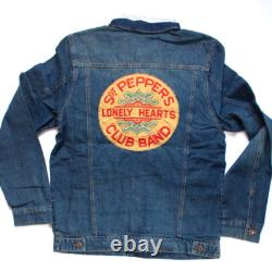 Rare The Beatles Sgt Peppers Denim Jean Jacket John Lennon George Harrison S