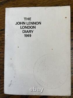 Rare The John Lennon London Diary 1969 Lennon & Ono