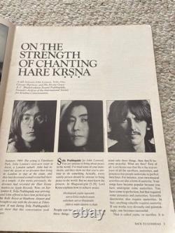 Rare VTG Back to Godhead Magazine 1981 Yoko Ono John Lennon George Harrison