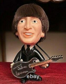 Rare Vintage 1964 Remco Beatles Doll Hard Body John Lennon Doll With Instrument