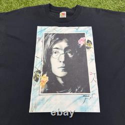 Rare Vintage 1992 John Lennon Portrait Beatles Tee Shirt 2XL