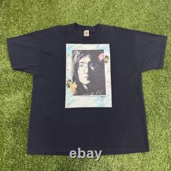 Rare Vintage 1992 John Lennon Portrait Beatles Tee Shirt 2XL