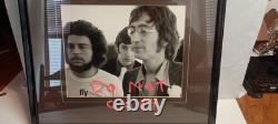 Rare Vintage Beatles John Lennon /Ringo Photos Matted And Framed One Of A Kind