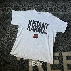 Rare Vintage Nike 90s Instant karma Tee Shirt Frank Ocean John Lennon Beatles