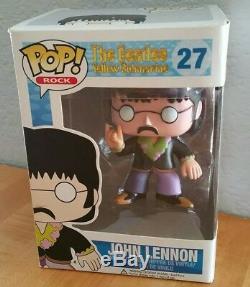 Retired Funko Pop The Beatles Yellow Submarine John Lennon #27 in Box