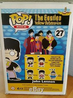 Retired Funko Pop The Beatles Yellow Submarine John Lennon #27 in Box