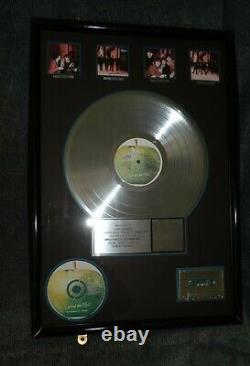 Riaa 4x Platinum The Beatles Record Award Disc To John Lennon Bpi Presentation