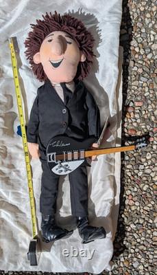 Ringo Starr and John Lennon Two Beatles Plush Dolls 1987 withInstruments & Tags