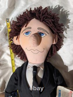 Ringo Starr and John Lennon Two Beatles Plush Dolls 1987 withInstruments & Tags