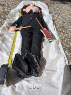 Ringo Starr and John Lennon Two Beatles Plush Dolls 1987 withInstruments & Tags