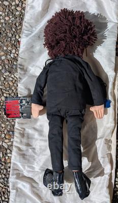 Ringo Starr and John Lennon Two Beatles Plush Dolls 1987 withInstruments & Tags