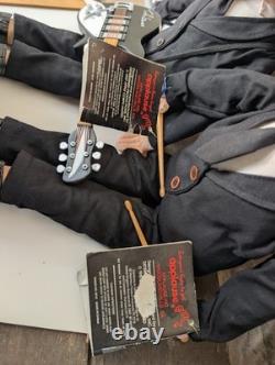 Ringo Starr and John Lennon Two Beatles Plush Dolls 1987 withInstruments & Tags