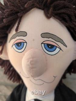 Ringo Starr and John Lennon Two Beatles Plush Dolls 1987 withInstruments & Tags