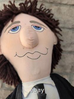 Ringo Starr and John Lennon Two Beatles Plush Dolls 1987 withInstruments & Tags