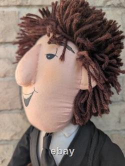 Ringo Starr and John Lennon Two Beatles Plush Dolls 1987 withInstruments & Tags