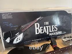 Rock Band Beatles Nintendo Wii John Lennon Rickenbacker Guitar CIB With Dongle