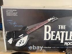 Rock Band Beatles Nintendo Wii John Lennon Rickenbacker Guitar CIB With Dongle
