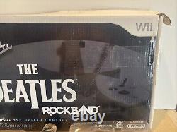 Rock Band Beatles Nintendo Wii John Lennon Rickenbacker Guitar CIB With Dongle