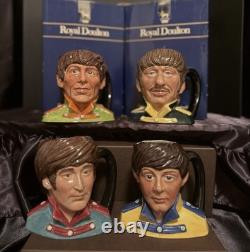 Royal Doulton Beatles Toby Mug Set 4 John Lennon Paul McCartney George Ringo