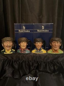Royal Doulton Beatles Toby Mug Set 4 John Lennon Paul McCartney George Ringo Royal Doulton Beatles Toby Mug Set 4 John Lennon Paul McCartney George Ringo
