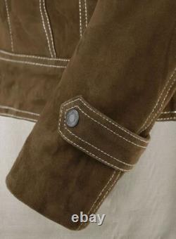 Rubber Soul Beatles John Lennon Brown Suede Leather Jacket for Men and Women