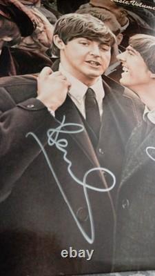 SIGNED 4x By THE BEATLES John Lennon HTF Rock'n' Roll Music Vol 2 RELEASED 1980