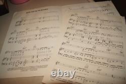 SIGNED Julian Lennon Now In Heaven Sheet Music The Beatles John Paul McCartney