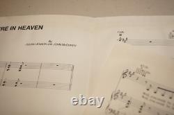 SIGNED Julian Lennon Now In Heaven Sheet Music The Beatles John Paul McCartney