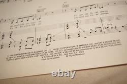 SIGNED Julian Lennon Now In Heaven Sheet Music The Beatles John Paul McCartney