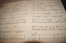 SIGNED Julian Lennon Now In Heaven Sheet Music The Beatles John Paul McCartney