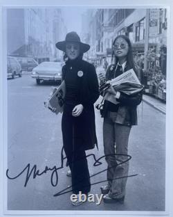SIGNED MAY PANG 10x8 PHOTO RARE AUTHENTIC JOHN LENNON THE BEATLES