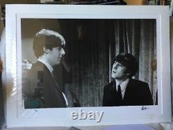 SIGNED Ringo Starr John Lennon McCartney Beatles photo Genesis COA autograph