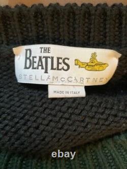 STELLA MCCARTNEY Green & Black The Beatles John Lennon Virgin Wool Sweater S42