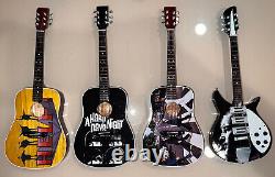 Set of 4 Axe Heaven Miniature Guitar Replicas The Beatles and John Lennon