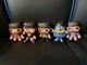 Set of 5 New Beatles & Blue Meanie Vinyl Figures Lennon McCartney Harrison Ringo