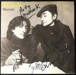 Signed Jack Douglas Earl Slick Tony Levin Andy Newmark John Lennon Woman Vinyl