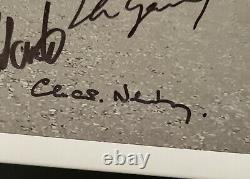 Signed John Lennon Quarrymen Photo Rod Davis Len Garry Colin Hanton Chas Newby