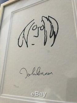 Signed John Lennon lyrics the Solo years COMPLETE SUITE x 11 / the Beatles