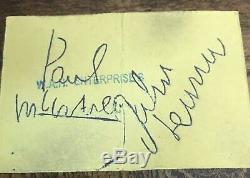 Signed Paul McCartney, John Lennon Beatles Original 1963 Ticket, Free S&I with BIN